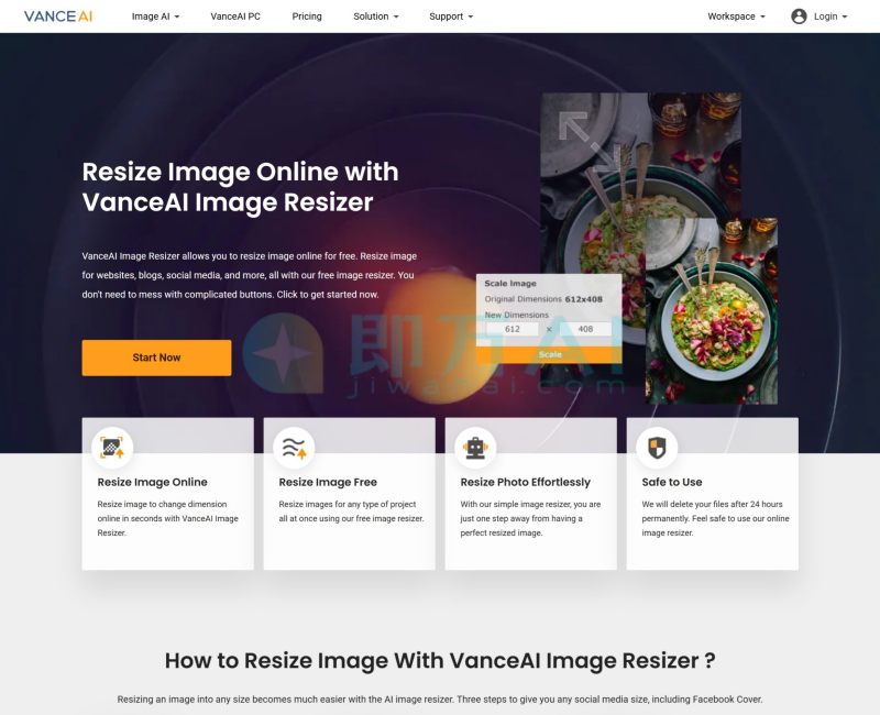 VanceAI Image Resizer